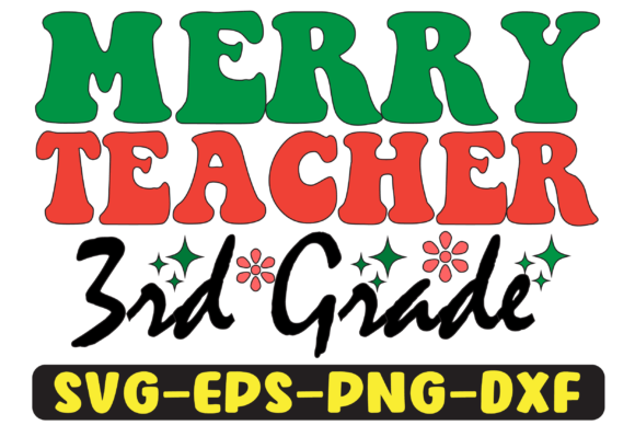 Review: 3rd Grade Merry Teacher Png Sublimation