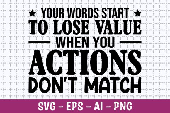 Review: Your Words Start to Lose Value SVG for Embroidery