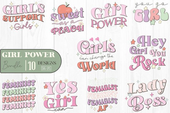 Reviewing the Retro Girl Power Quote SVG Bundle